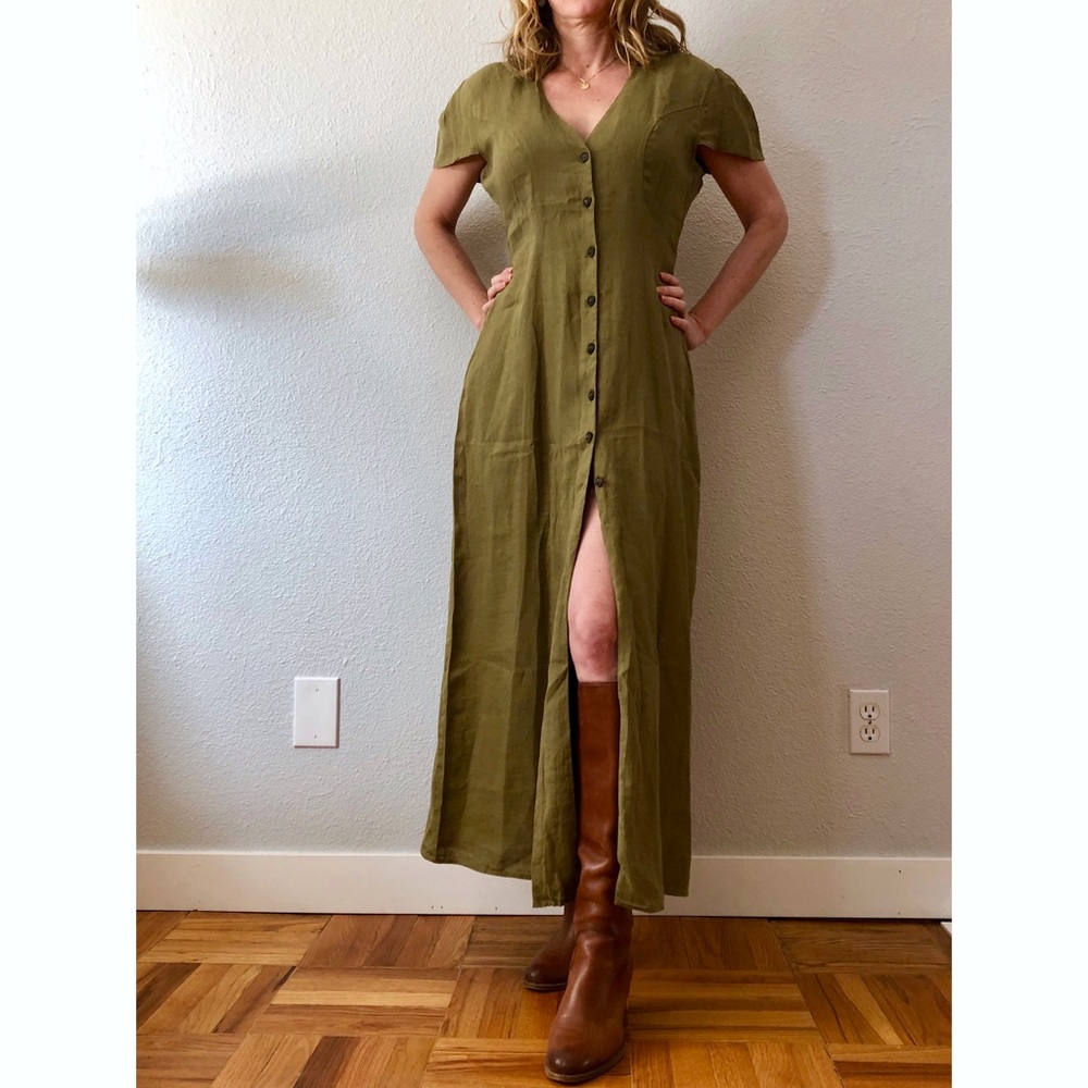 NWT Zara Linen Maxi Dress